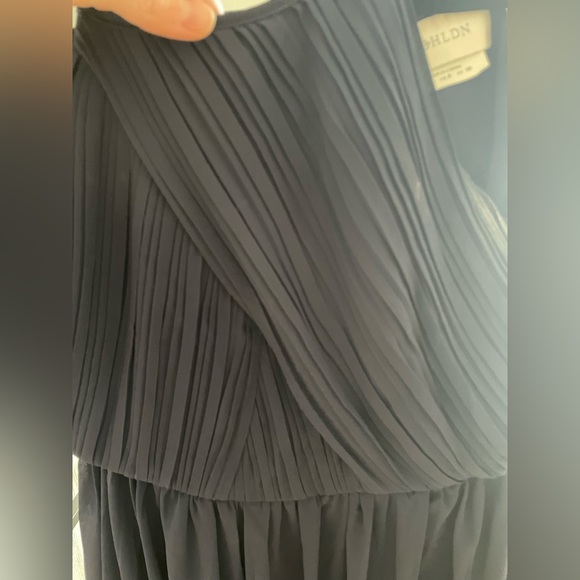 BHLDN chiffon navy dress - Picture 3 of 5